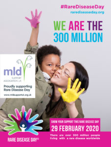 MLD Support Association UK proudly supporting Rare Disease Day