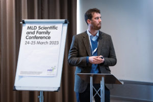 Alberto Zambon speaking at the MLD Support Association UK 2023 Conference