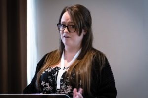 Rebekah Hutton speaking at the MLD Support Association UK 2023 Conference