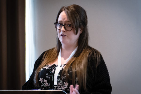 Rebekah Hutton speaking at the MLD Support Association UK 2023 Conference